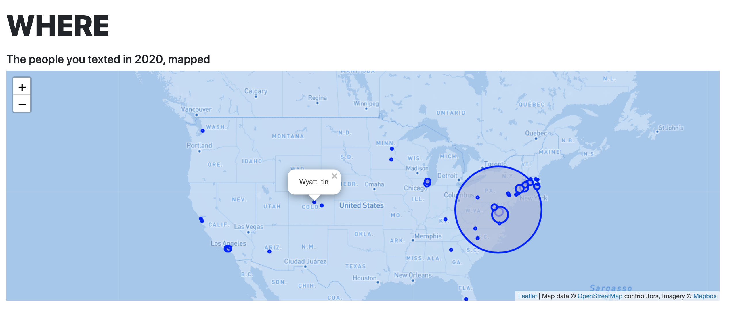 iMessageWrapped when section
